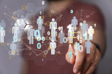 organization chart team concept networking