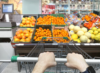 buying fruits at the market