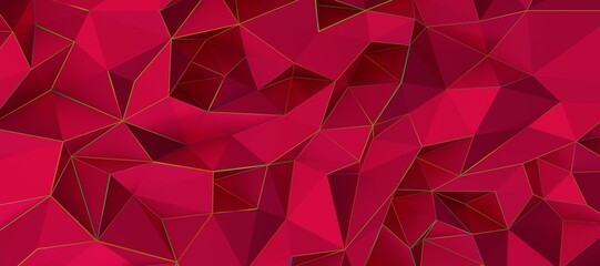 Obraz premium Abstract crystal background with refracting pink and magenta