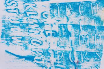 blue stencil background