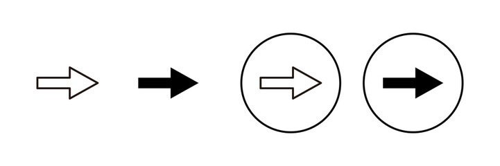 Obraz premium Arrow icons set. Arrow sign and symbol for web design.