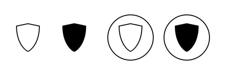Shield icons set. Protection icon. Security sign and symbol
