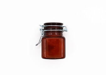 Scented candle or jar isolated on white background