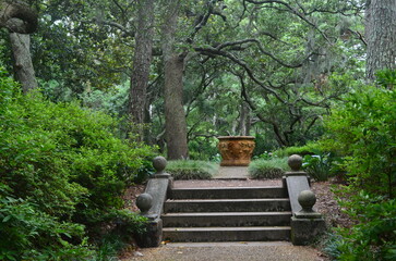 Pathways in the Elizabethan Gardens, North Carolina