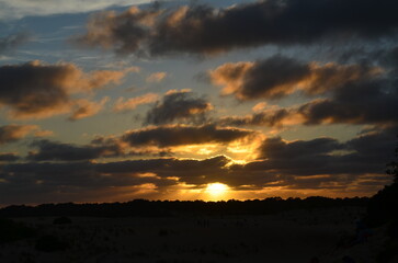 The sun setting on the Horizon 