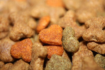 Dog dry healthy food from purina close up background high quality big size prints