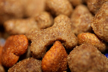 Dog dry healthy food from purina close up background high quality big size prints