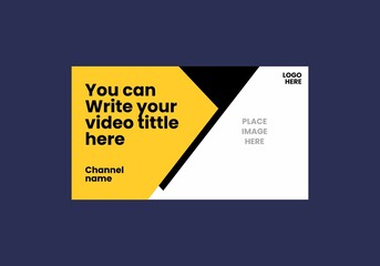 Unique and colorful video thumbnail