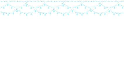 Obraz premium 水玉としずくのシャンデリア-手描きの背景イラスト
