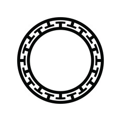 Traditional Chinese decorative round frame.Chinese symbol for Chinese new year or other festival. Chinese traditional pattern suitable for wallpaper or background.