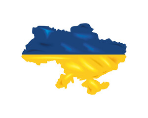 Obraz premium man and flag of ukraine