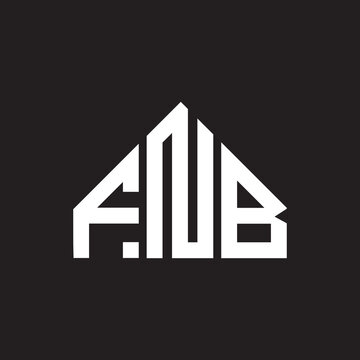 FNB letter logo design on black background. FNB creative initials letter logo concept. FNB letter design.