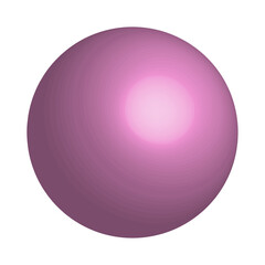 volumetric ball on light background. Bright design. Vector illustration. stock image.