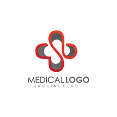 Medical Cross Logo in vector