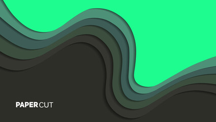 papercut style background