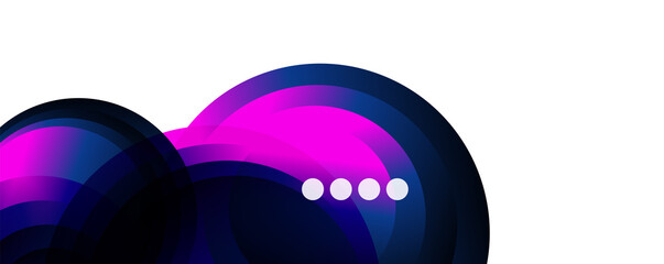 Fluid gradients, swirls and circles. Bright color lines. Vector Illustration For Wallpaper, Banner, Background, Landing Page