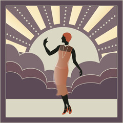 Art Deco Flapper Girl