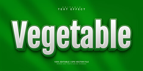 vegetable editable text effect