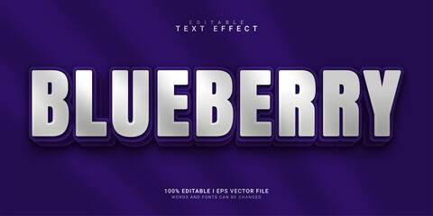 blueberry editable text effect