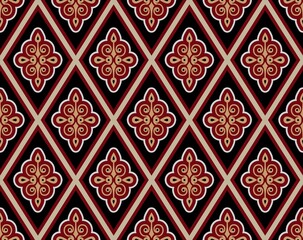 Floral batik pattern