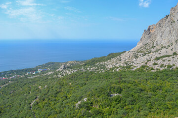 view from the top of the mountain