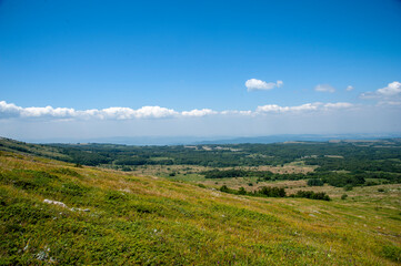 Fototapeta premium landscape with mountains and clouds