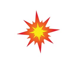boom explosion icon vector illustration