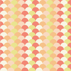 colorful Abstract curve mermaid pattern seamless background
