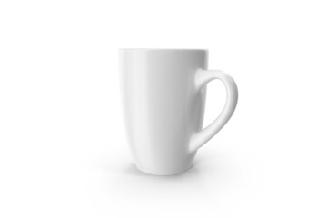 white cup isolated