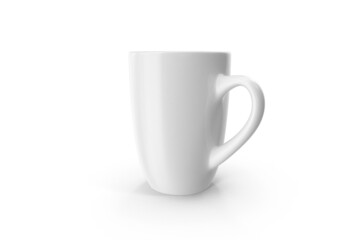 white cup isolated