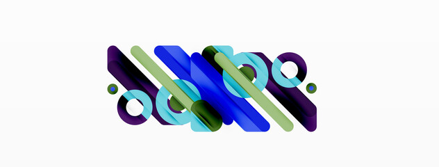 Creative geometric wallpaper. Minimal lines and circles background