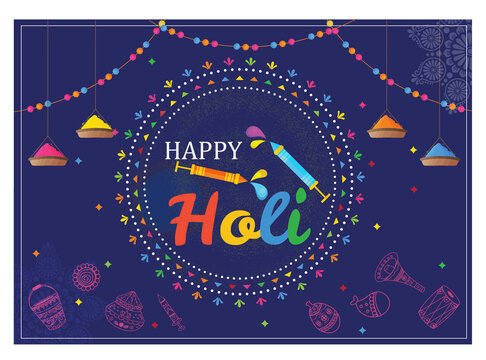 Happy Holi, Festival Vector art design