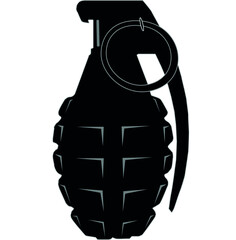 grenade isolated on white