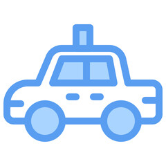 Vehicle public transportation icon illustration in duotone color for transportation needs