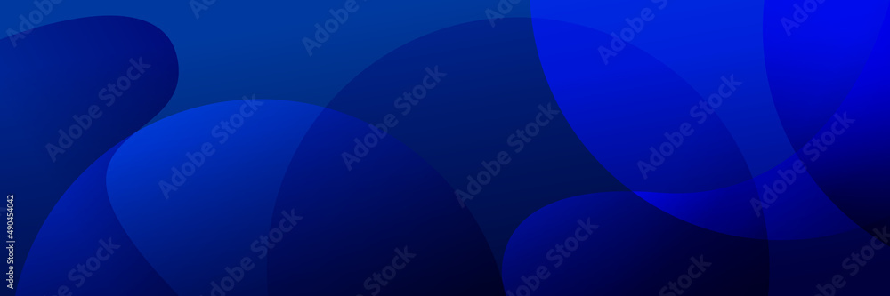 Wall mural Vector abstract graphic design Banner blue technology background. 