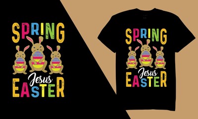 Spring jesus easter t-shirt design