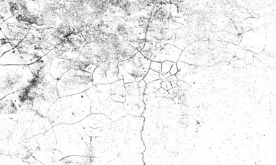 Grunge Texture of Black and White. Abstract Monochrome Background Pattern of Cracks, Chips, Scuffs....