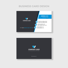 creative modern name card and business card design template