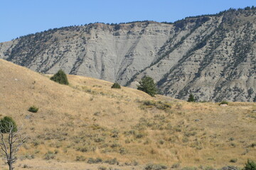 Mount Everts and Yellowstone sagebrush landscape, Wyoming
