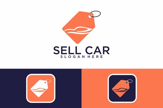 Sell car logo design modern