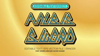 Editable Text Effect Egypt Style