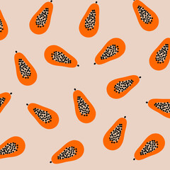 seamless pattern with orange