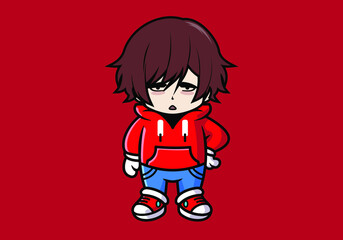 vector cartoon character design art