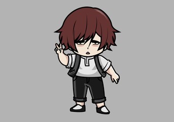 cartoon fashion style character design art