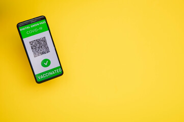 Greenpass digital covid certificate vaccinated
