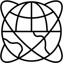 world outline icon