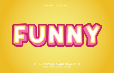 editable text effect, Funny style