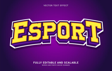 editable text effect, Esports style