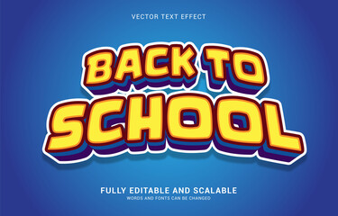 editable text effect, Back to School style