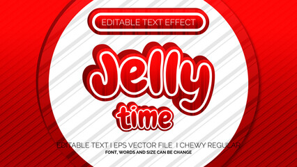 Editable Text Effect jelly time